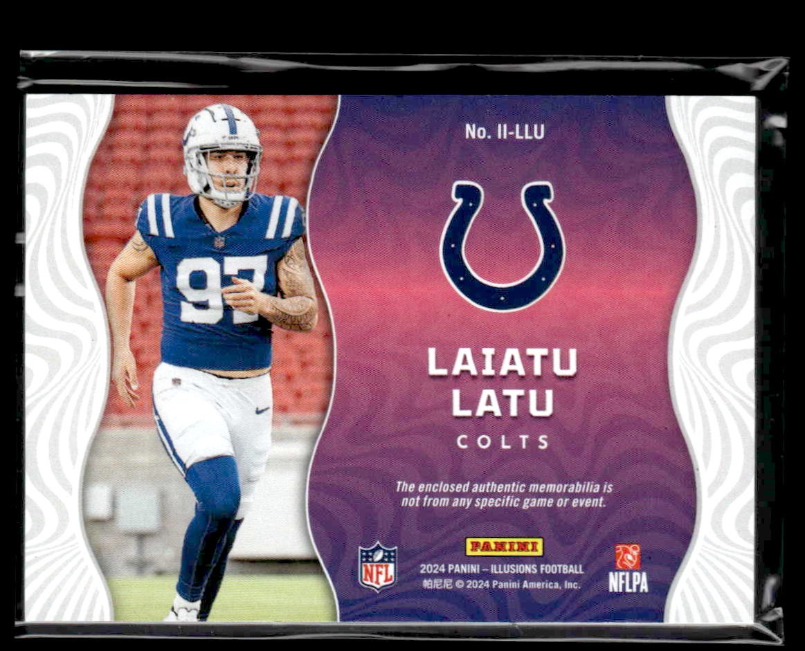 2024 Panini Illusions #II-LLU Laiatu Latu Instant Impact Red #/199