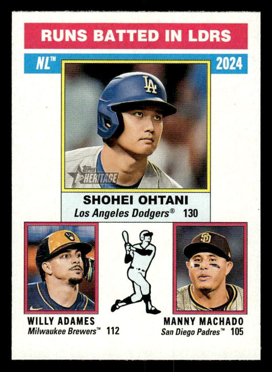 2025 Topps Heritage #195 Manny Machado / Willy Adames / Shohei Ohtani