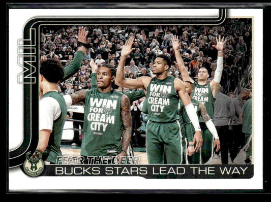 2025-26 Topps #281 Fear the Deer: Bucks Stars Lead the Way