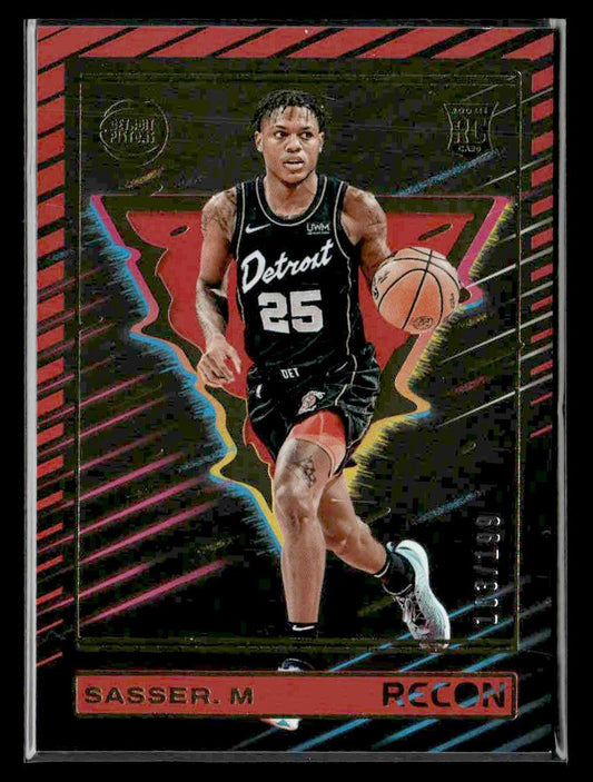 2023-24 Panini Recon #209 Marcus Sasser Holo Red #/199