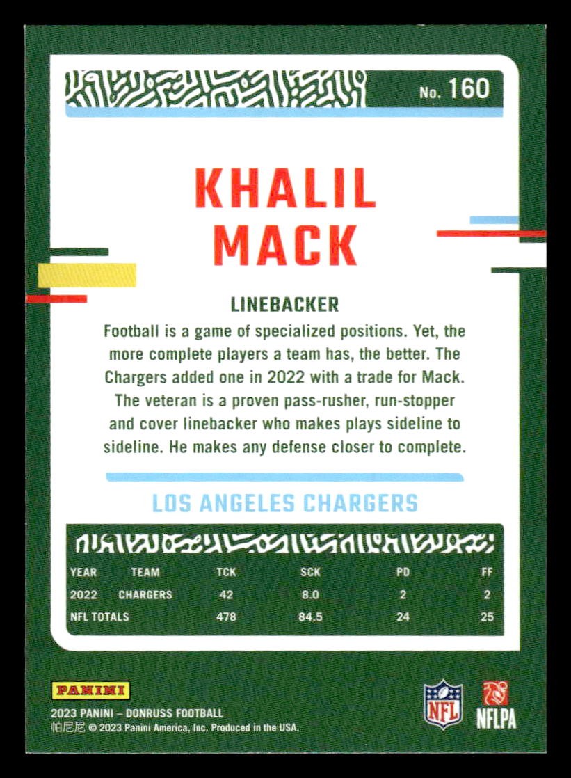 2023 Donruss #160 Khalil Mack
