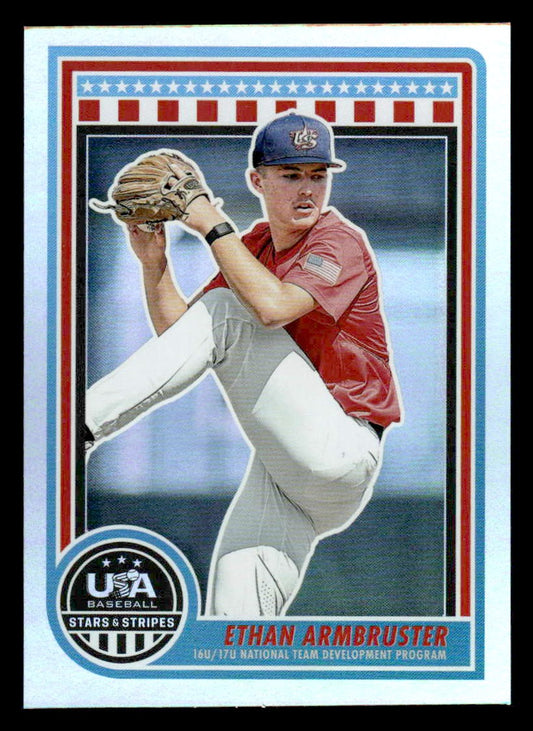 2025 Panini Stars and Stripes USA Baseball #139 Ethan Armbruster