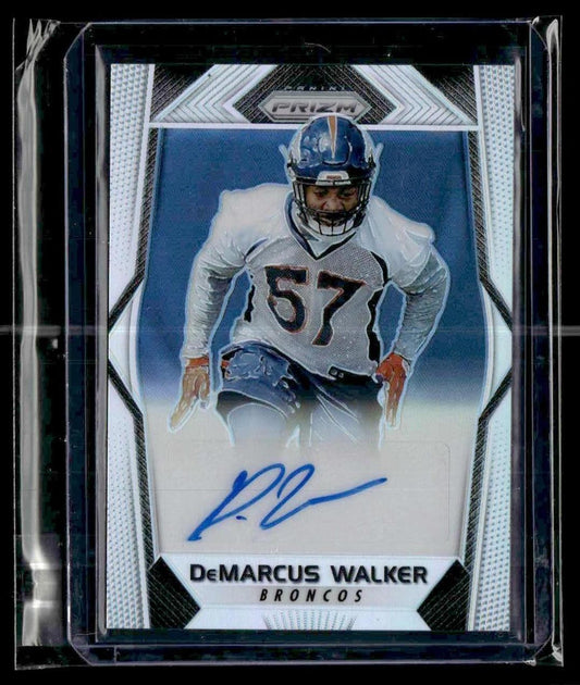 2017 Panini Prizm #RA-DWK DeMarcus Walker Rookie Autographs Prizm