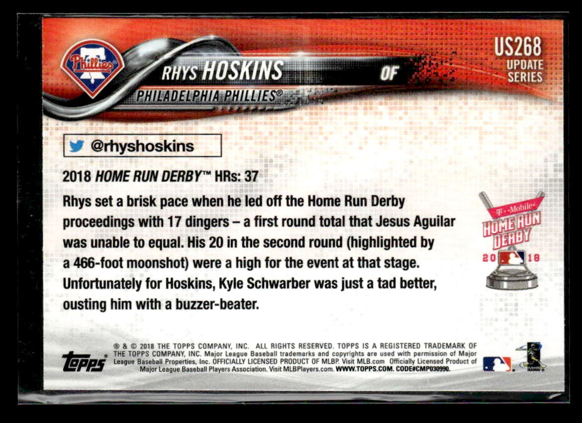 2018 Topps Update #US268 Rhys Hoskins