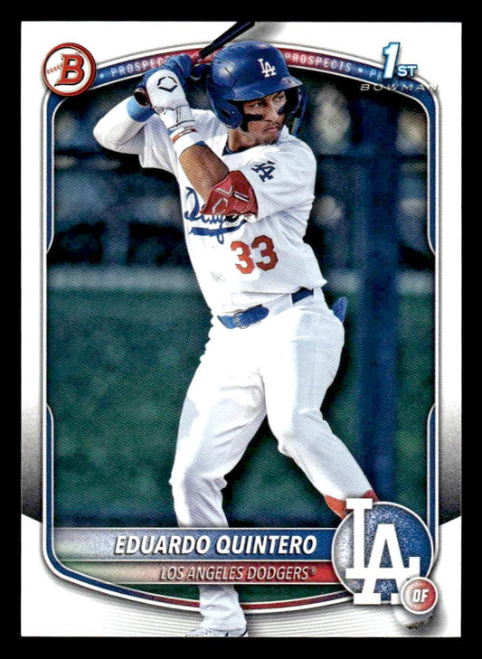 2025 Bowman #BP-115 Eduardo Quintero Prospects