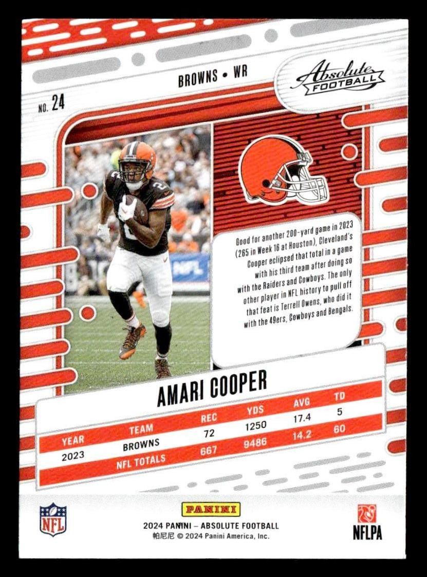 2024 Panini Absolute #24 Amari Cooper Retail
