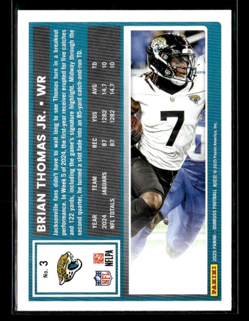 2025 Donruss #3 Brian Thomas Jr