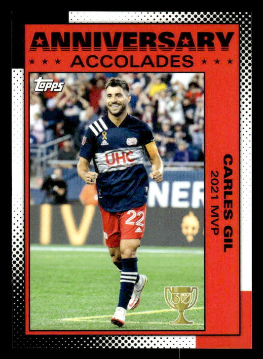 2025 Topps MLS 30th Anniversary #AA-5 Carles Gil Anniversary Accolades