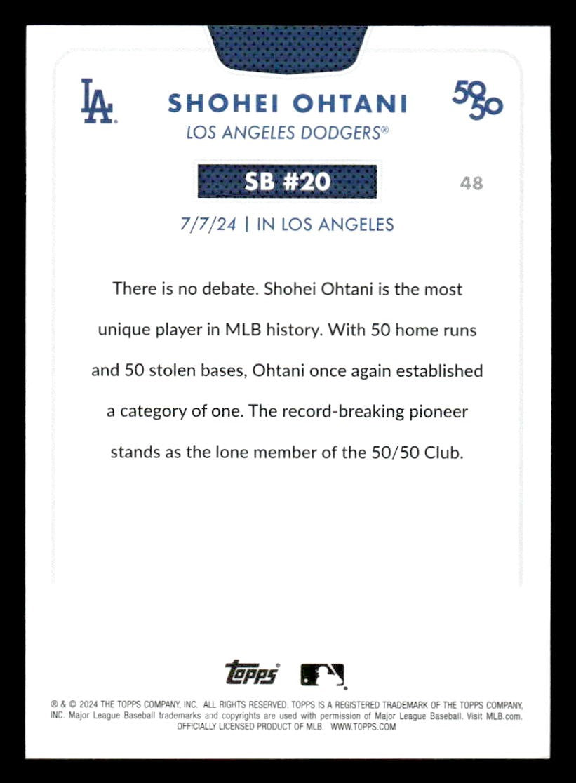 2024 Topps 50/50: Shohei Ohtani #48 Shohei Ohtani