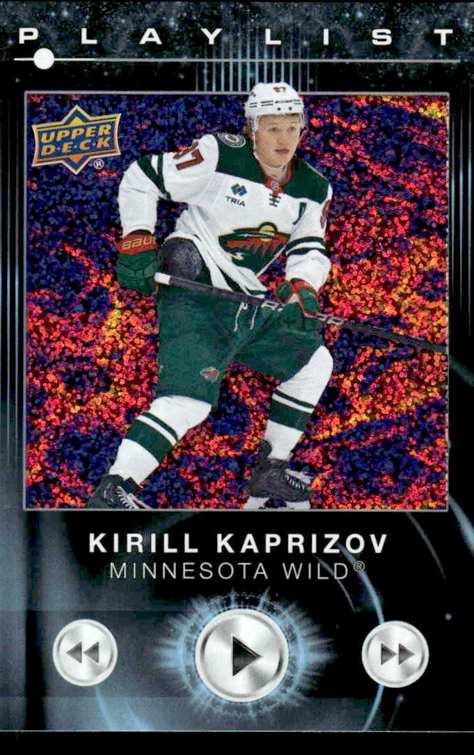 2024-25 Upper Deck #PL-4 Kirill Kaprizov Playlist Speckled