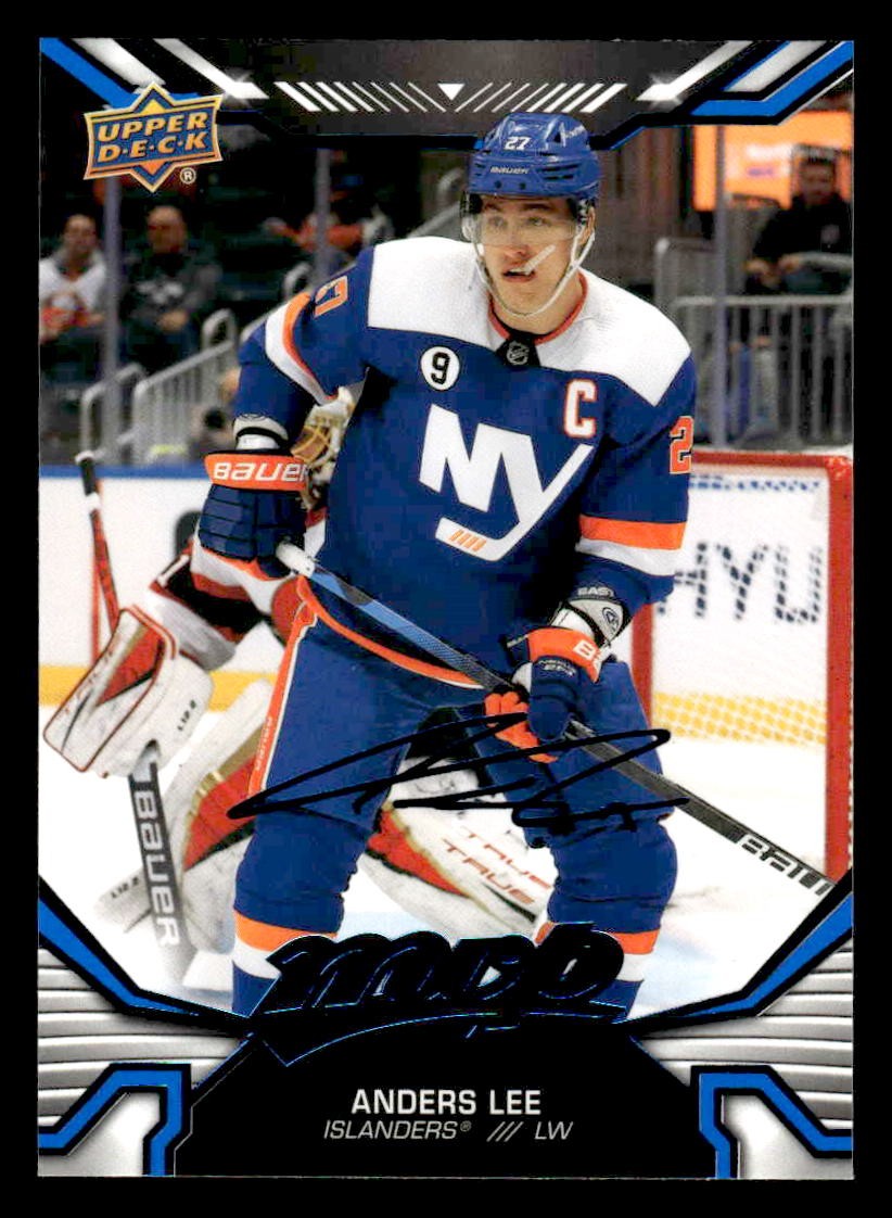 2022-23 Upper Deck MVP #92 Anders Lee Blue Script