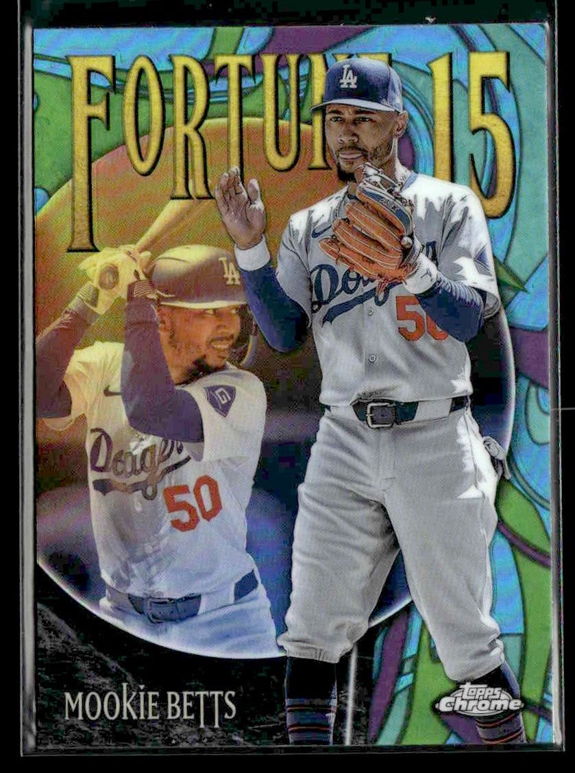 2025 Topps Chrome #F15-5 Mookie Betts Fortune 15