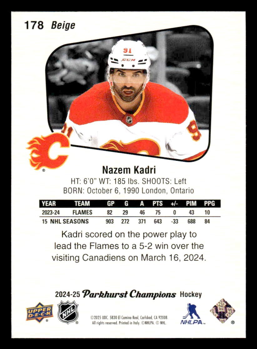 2024-25 Parkhurst Champions #178 Nazem Kadri