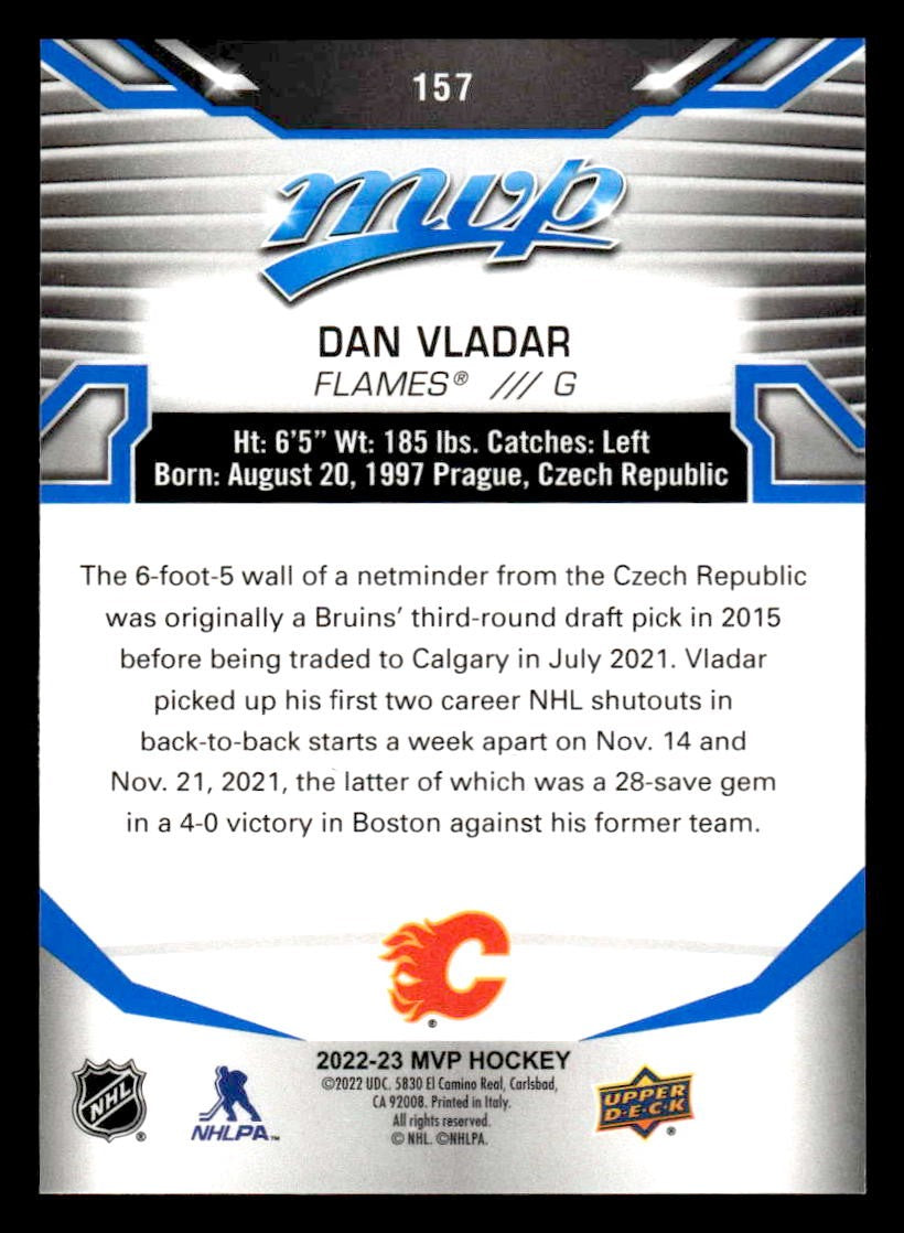 2022-23 Upper Deck MVP #157 Dan Vladar Blue Script