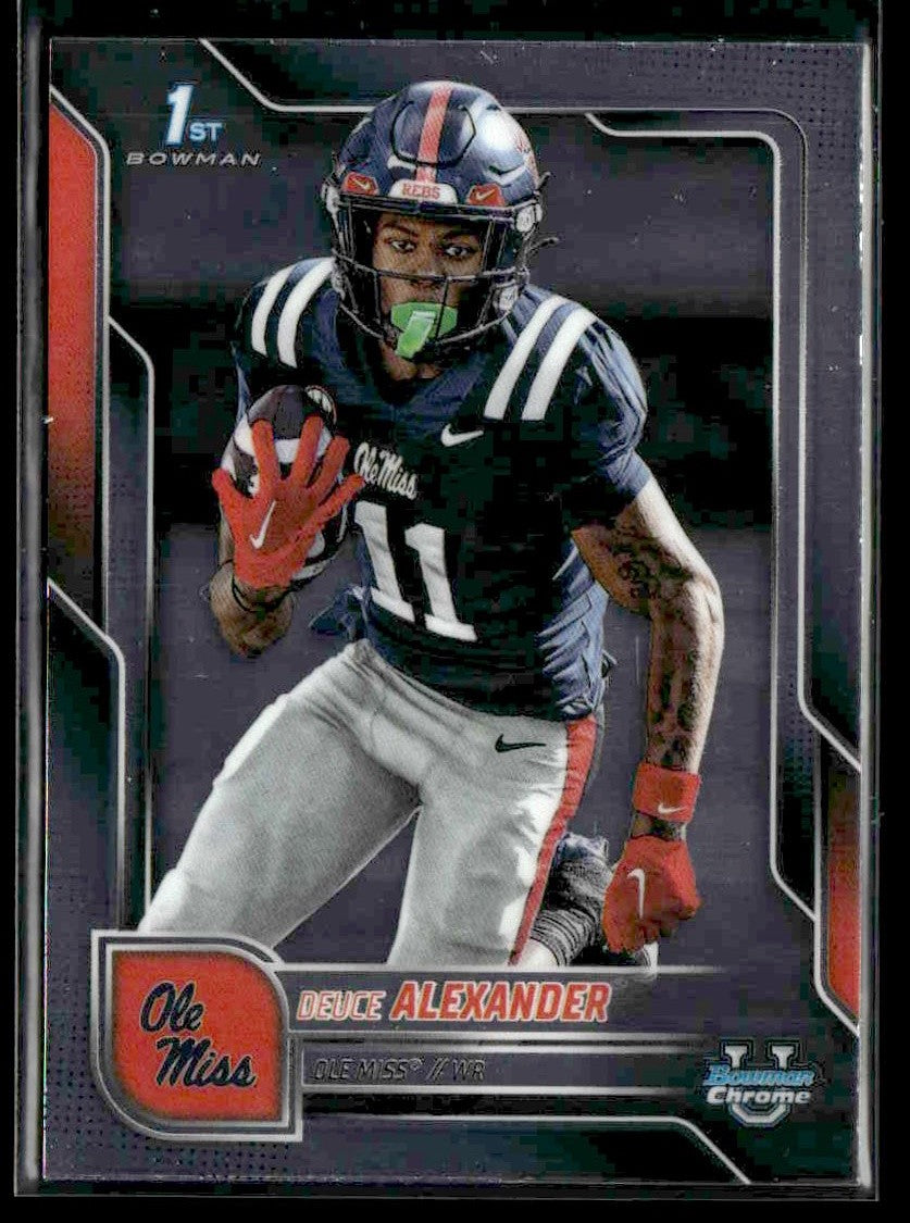 2025 Bowman University Chrome #81 Deuce Alexander