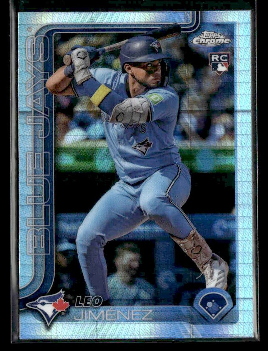 2025 Topps Chrome #276 Leo Jiménez Prism Refractors