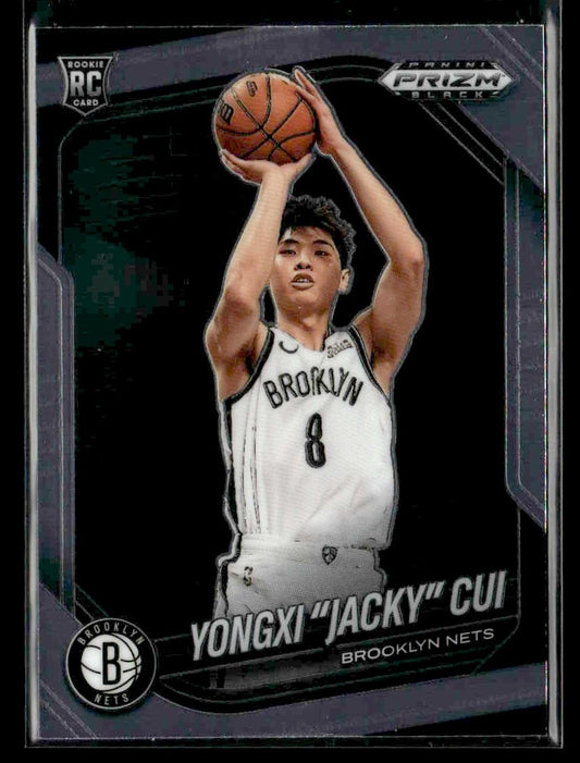 2024-25 Panini Prizm Black #202 Yongxi "Jacky" Cui