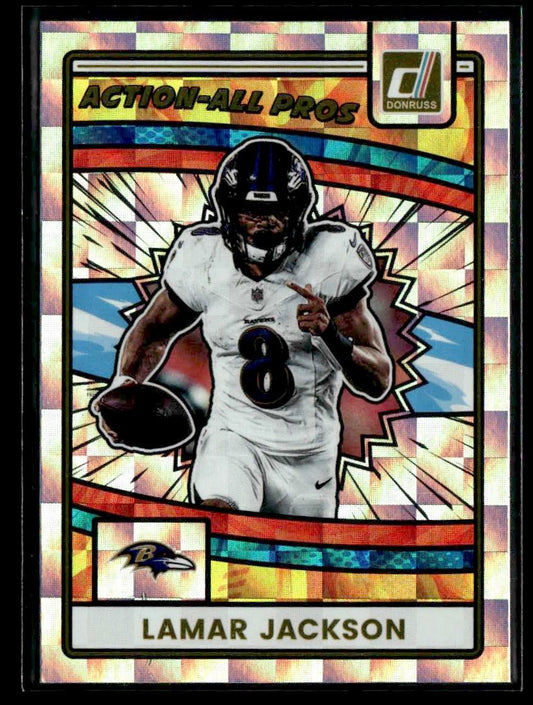 2025 Donruss #AAP-LJA Lamar Jackson Action All Pros