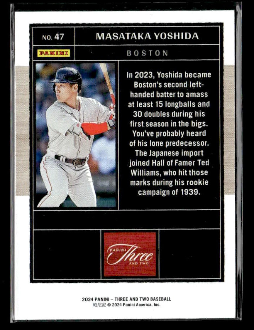2024 Panini Three and Two #47 Masataka Yoshida #/99