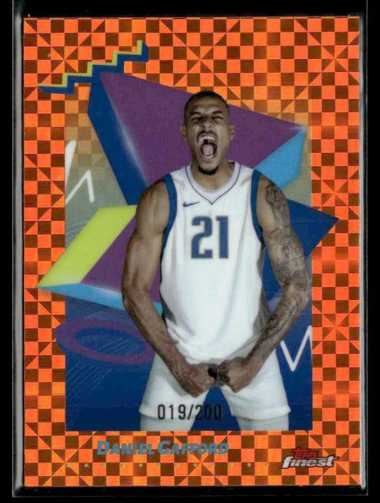 2024-25 Topps Finest #119 Daniel Gafford Orange X-Fractor