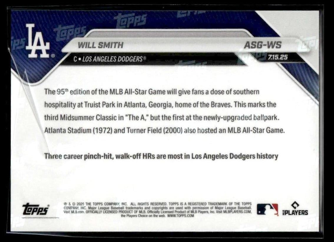 2025 Topps Now MLB All-Star Game #ASG-WS Will Smith