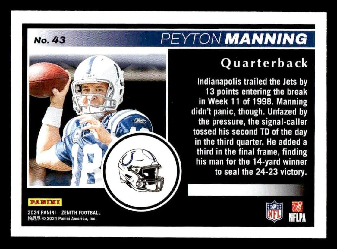 2024 Panini Zenith #43 Peyton Manning Retail