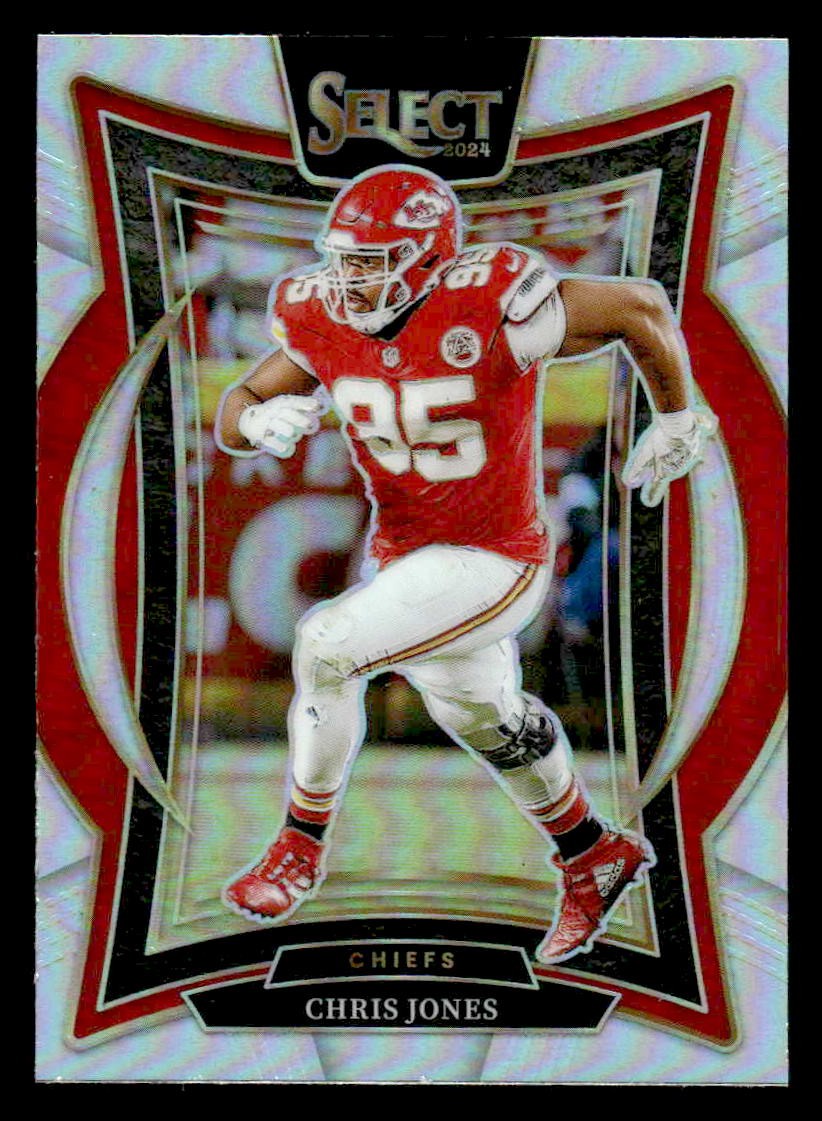 2024 Panini Select #19 Chris Jones Silver Prizm