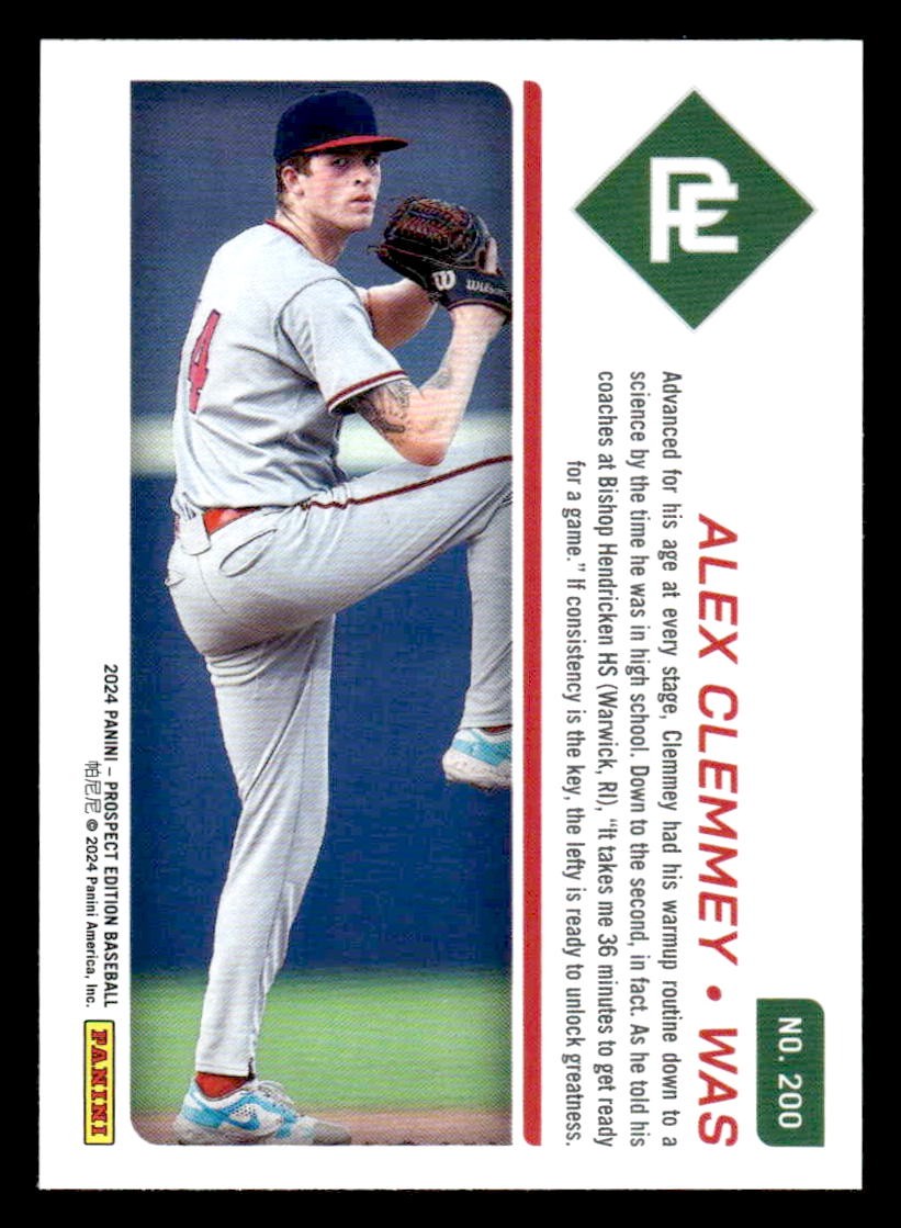 2024 Panini Prospect Edition #200 Alex Clemmey
