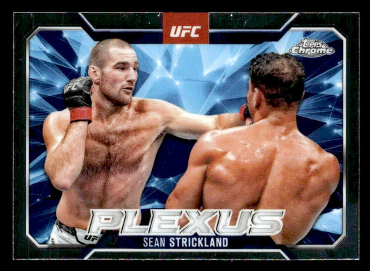 2025 Topps Chrome UFC #PLX-10 Sean Strickland Plexus