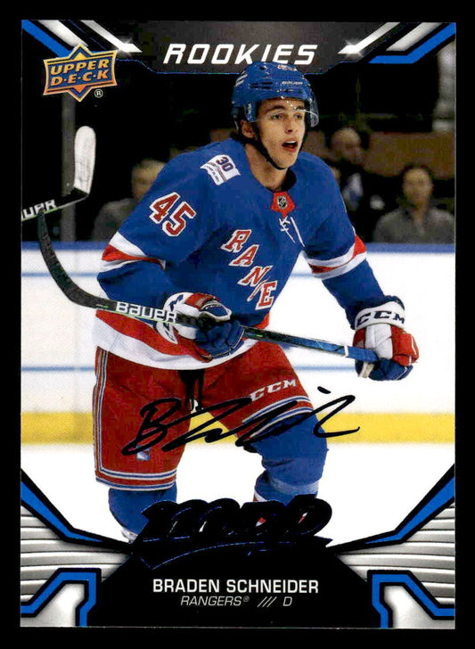 2022-23 Upper Deck MVP #232 Braden Schneider Blue Script