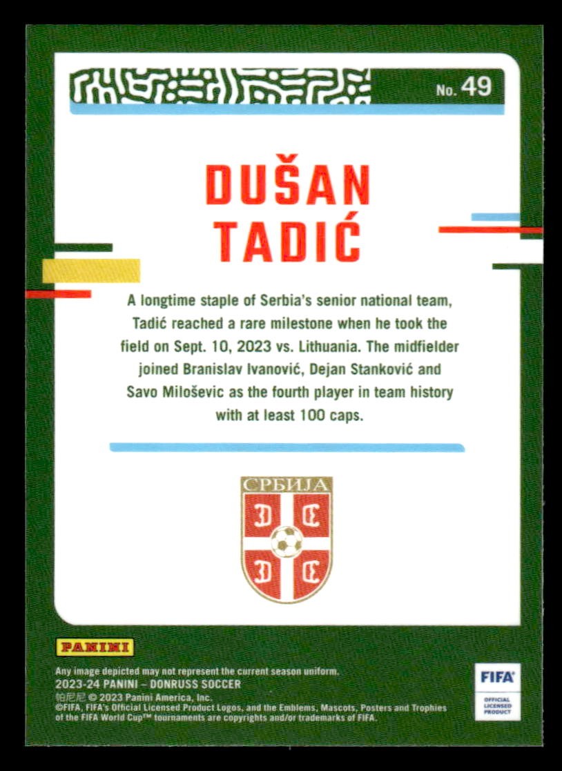 2023-24 Donruss #49 Dusan Tadic Optic