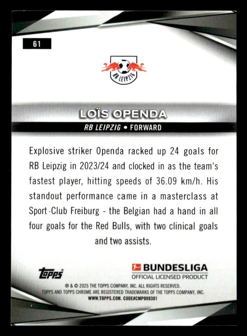 2025 Topps Chrome Bundesliga #61 Lois Openda