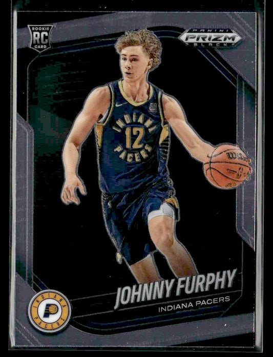 2024-25 Panini Prizm Black #206 Johnny Furphy