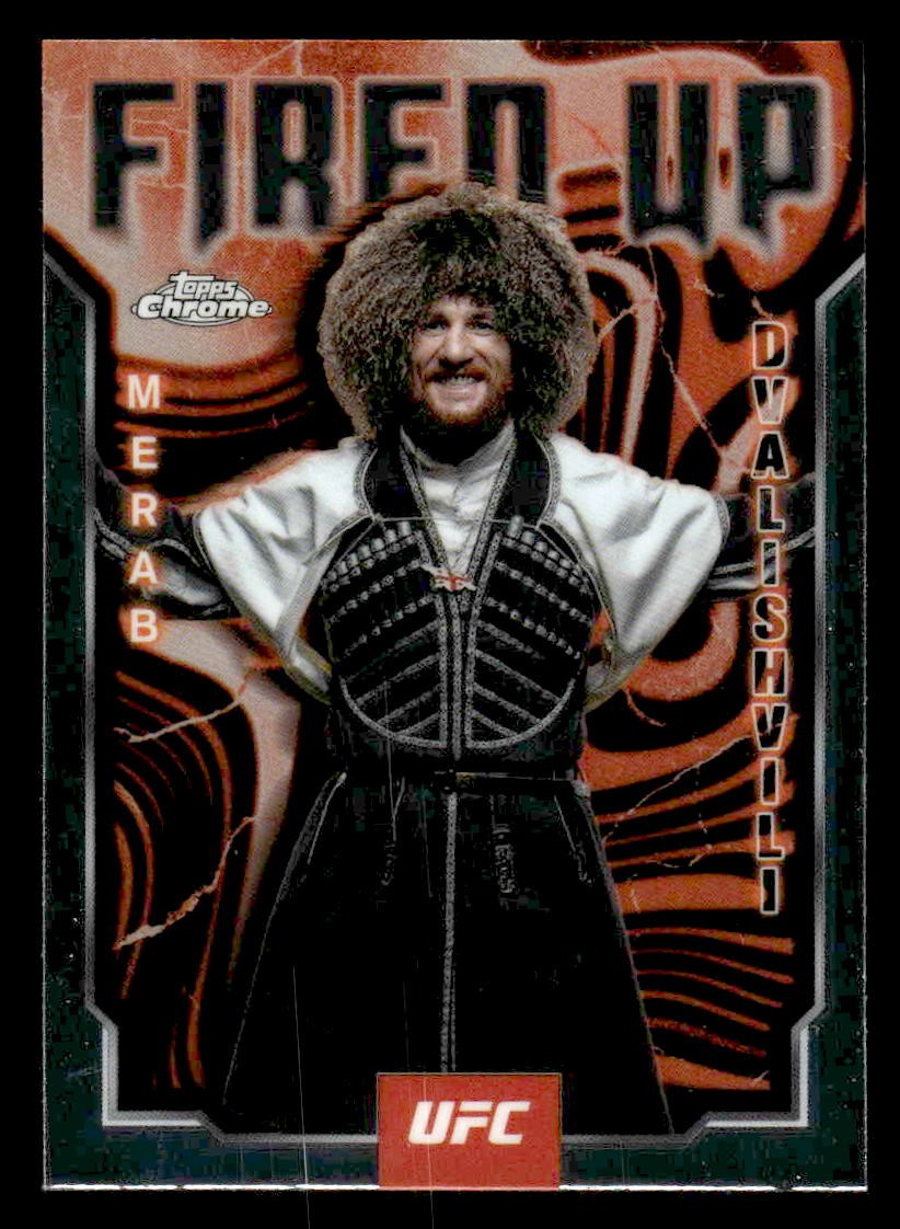 2025 Topps Chrome UFC #FUP-12 Merab Dvalishvili Fired Up