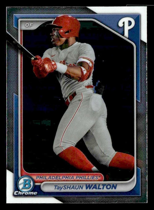 2024 Bowman #BCP-113 TayShaun Walton Chrome Prospects