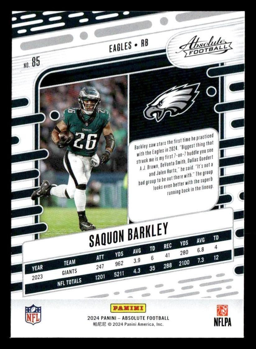 2024 Panini Absolute #85 Saquon Barkley Retail