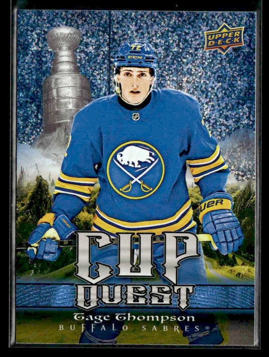 2025-26 Upper Deck #CQ-17 Tage Thompson Cup Quest Speckle