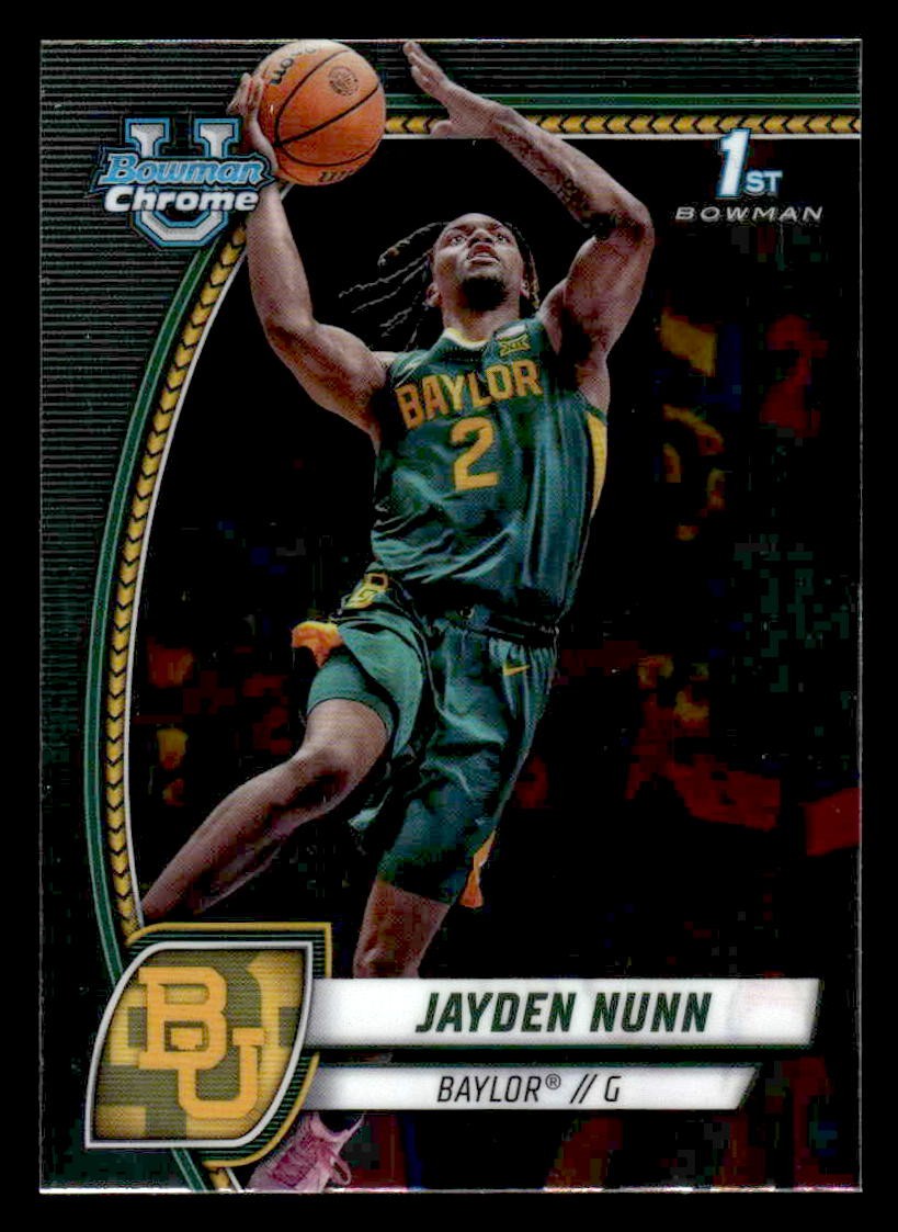2024-25 Bowman University Chrome #30 Jayden Nunn