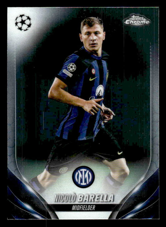 2023-24 Topps Chrome UEFA Club Competitions #51 Nicolò Barella