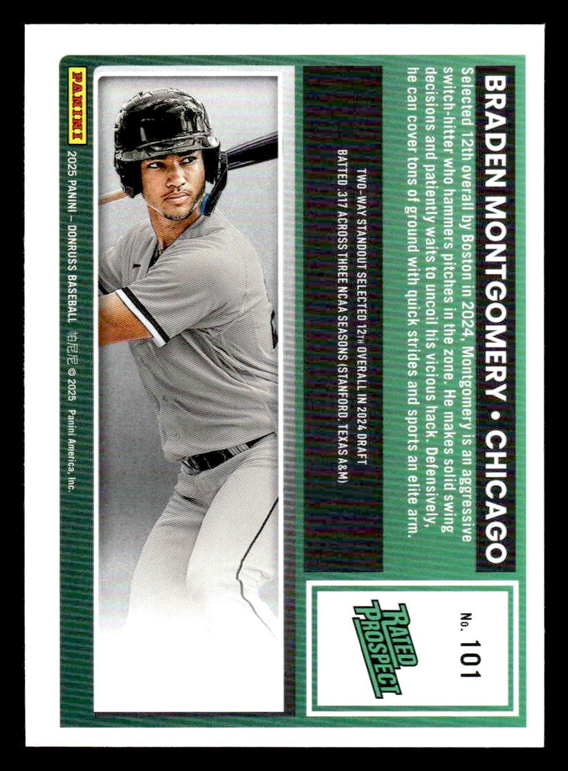 2025 Donruss #101 Braden Montgomery