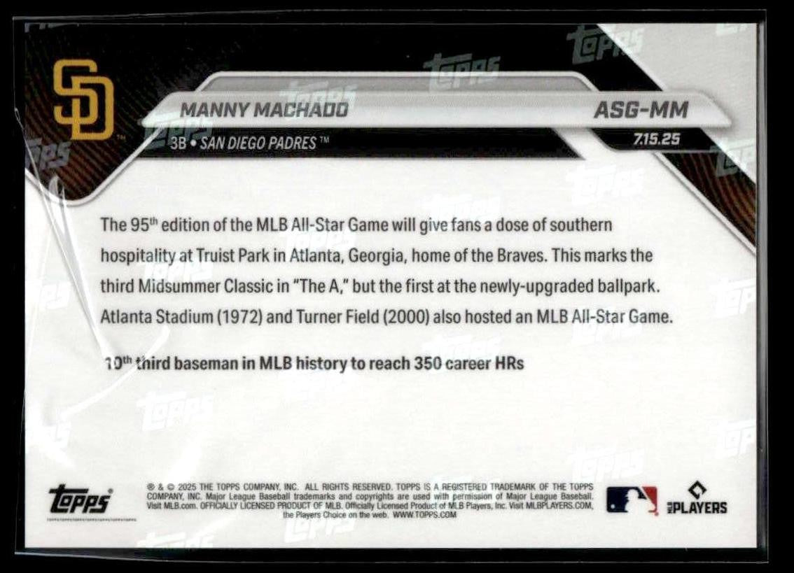 2025 Topps Now MLB All-Star Game #ASG-MM Manny Machado