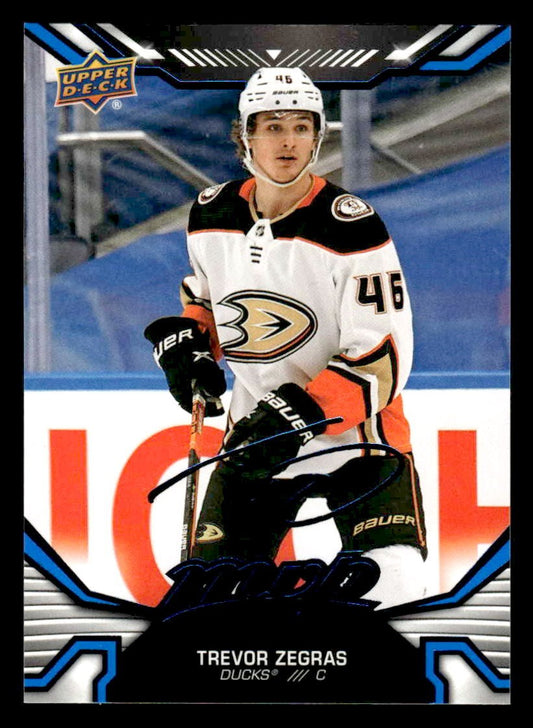 2022-23 Upper Deck MVP #199 Trevor Zegras Blue Script