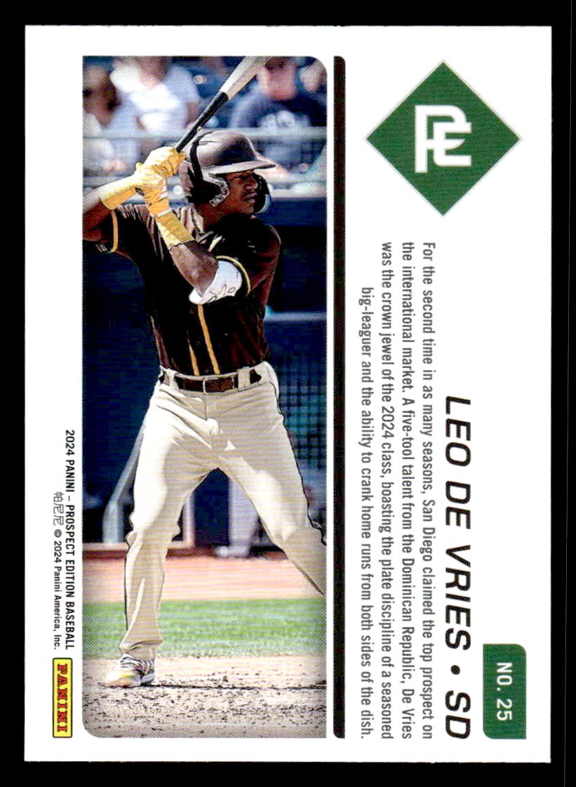 2024 Panini Prospect Edition #25 Leo De Vries
