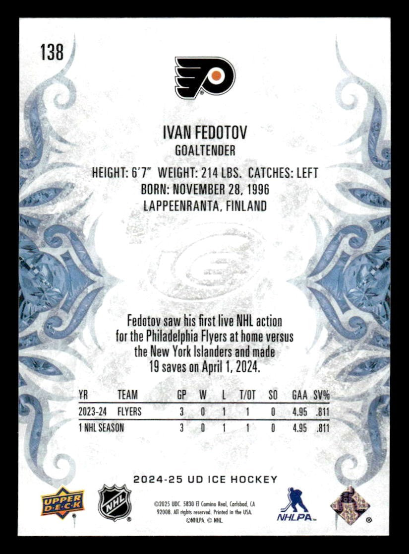 2024-25 Upper Deck Ice #138 Ivan Fedotov