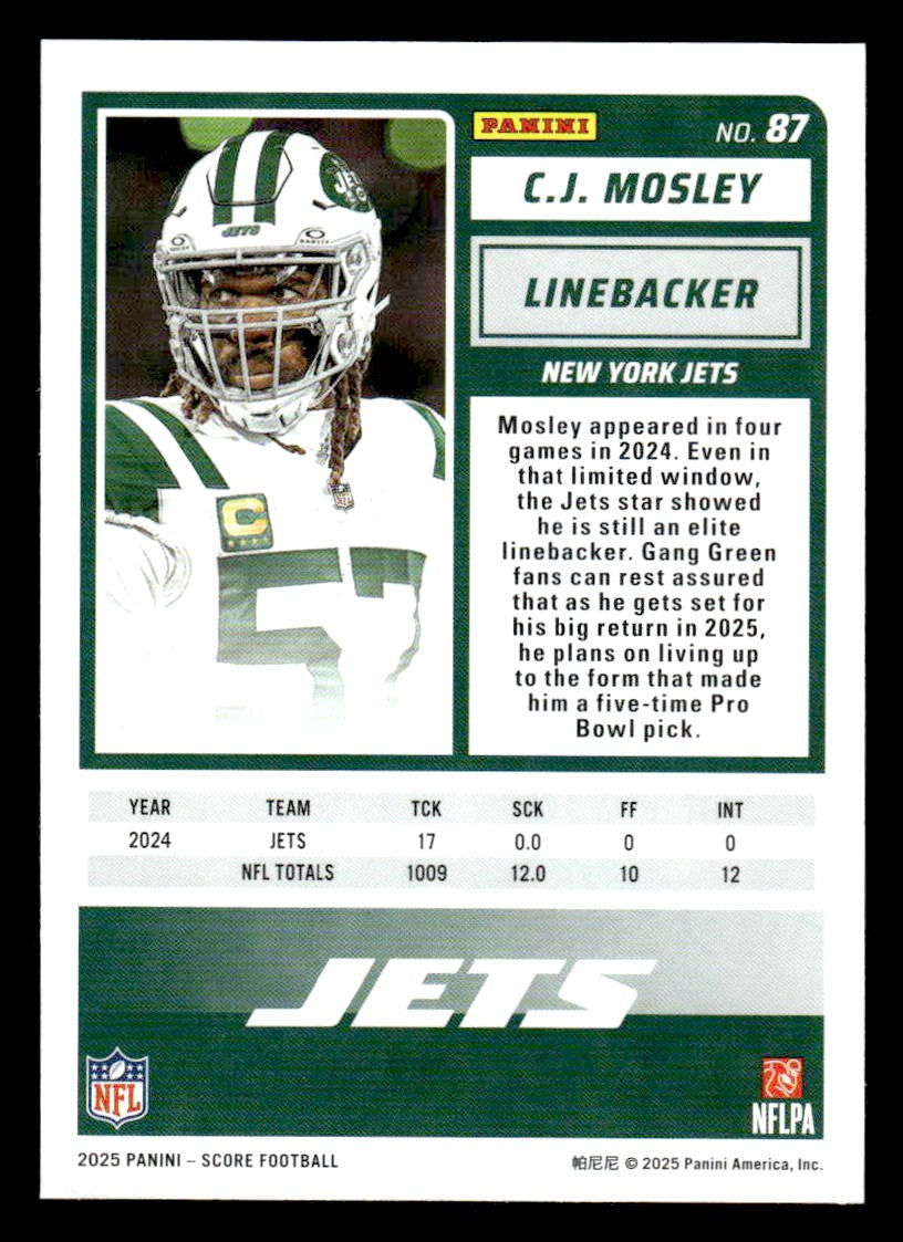 2025 Score #87 C.J. Mosley