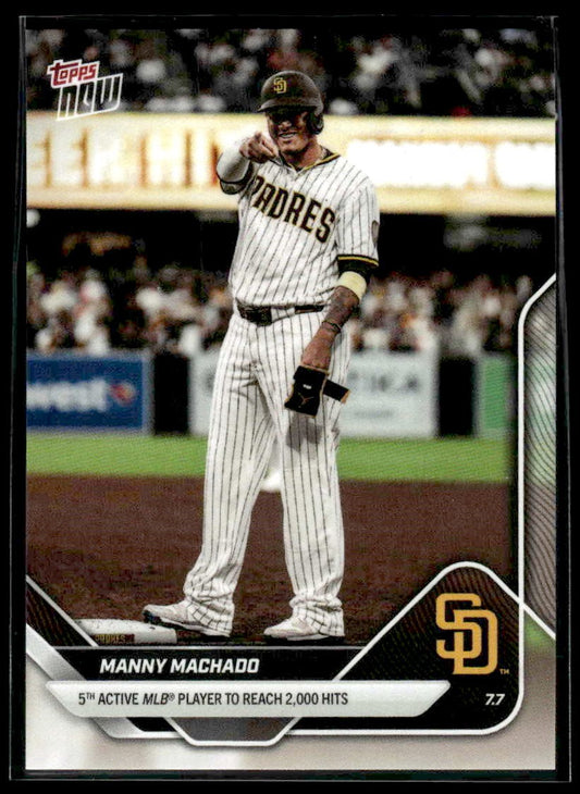 2025 Topps Now #397 Manny Machado 5th Active Player to 2,000 Hits