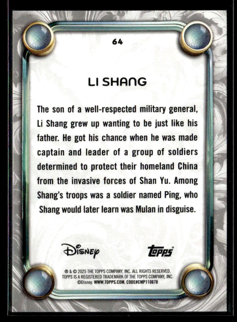 2025 Topps Disney Wonder #64 Li Shang