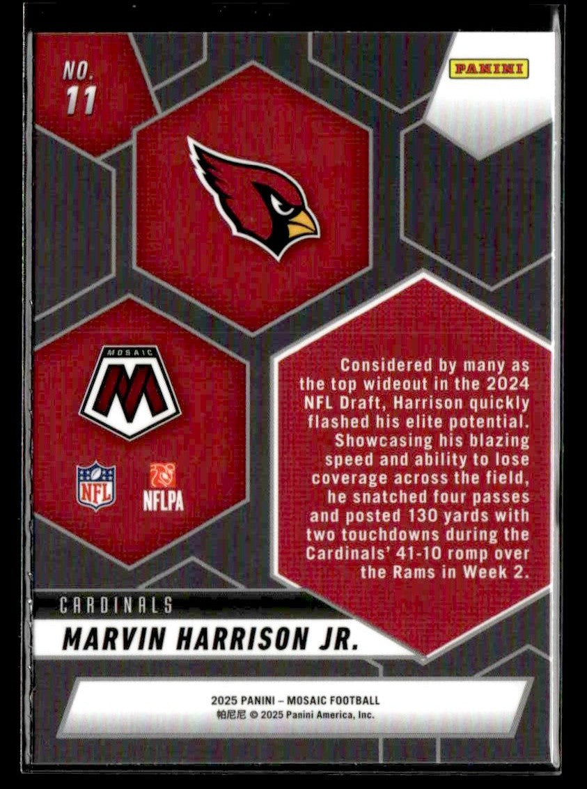 2025 Panini Mosaic #11 Marvin Harrison Jr. Montage