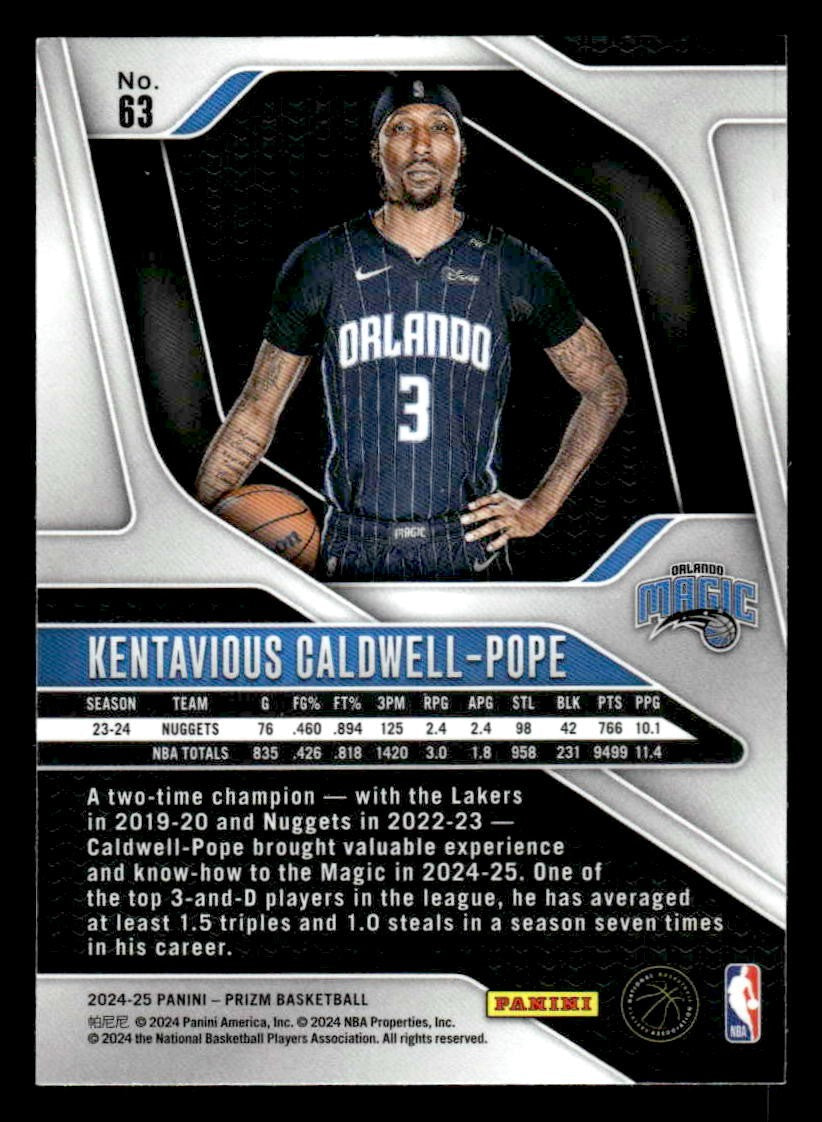 2024-25 Panini Prizm #63 Kentavious Caldwell-Pope