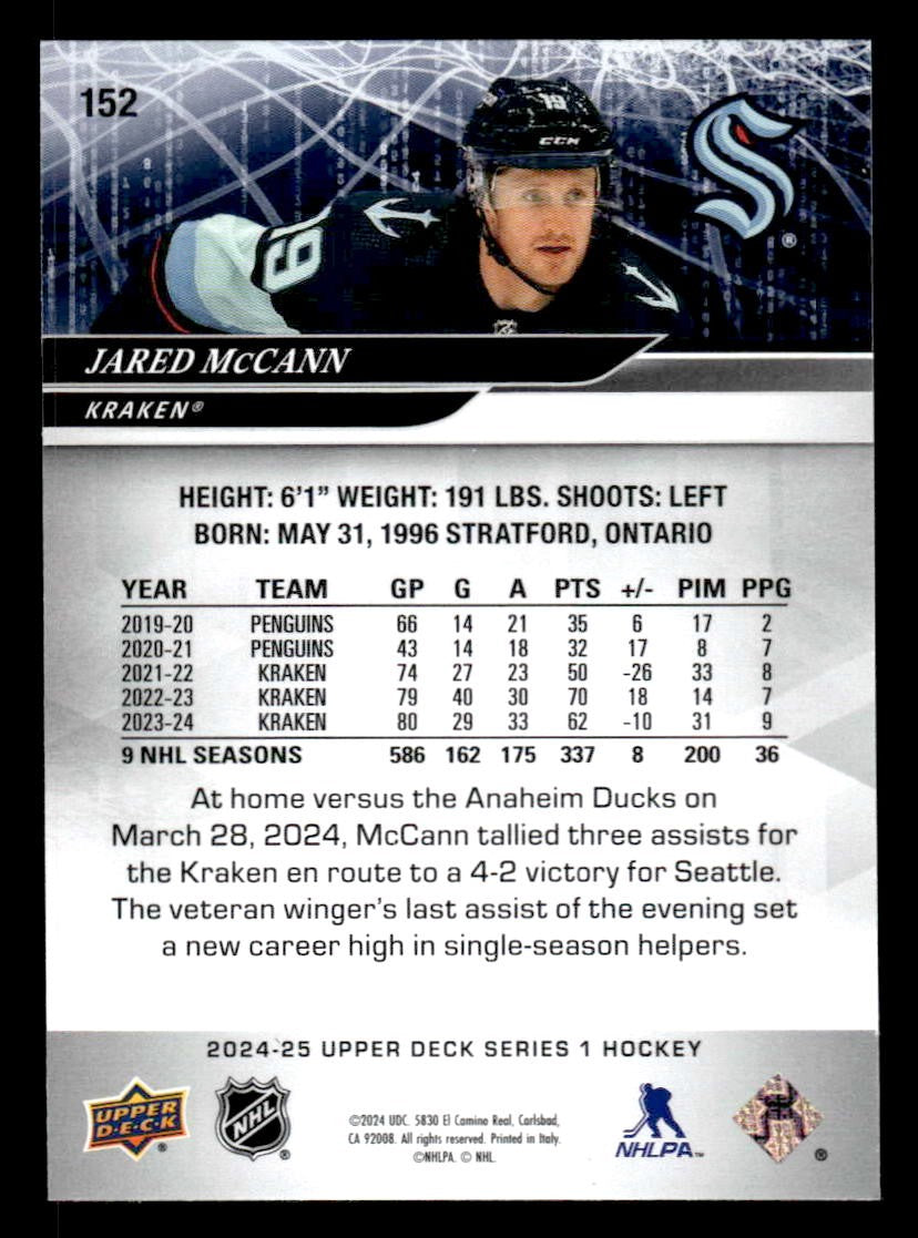 2024-25 Upper Deck #152 Jared McCann